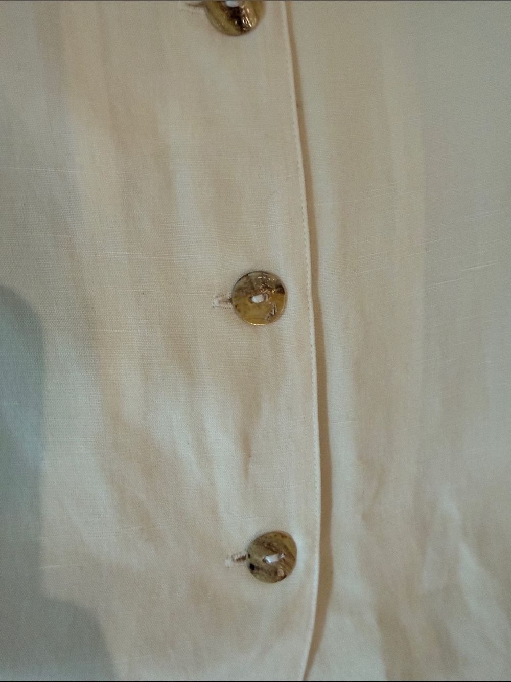 Citron Santa Monica Button-Front Maxi Silk Linen Skirt - Picture 9 of 13